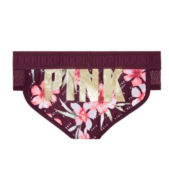 New Victoria’s Secret PINK Logo Hipster Panties S - Picture 2 of 2